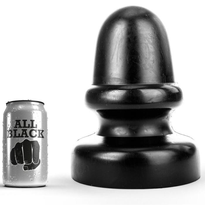 Obsenza - Plug Anal Longo 23 cm - All Black para Prazer e Estímulo - Preto - Image 1
