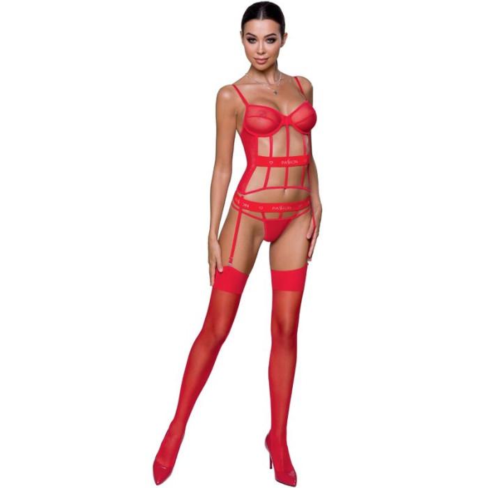 Obsenza - Passion Kyouka Red Corset for Seductive Elegance - Image 1