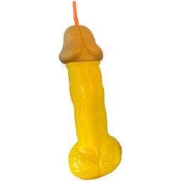 Obsenza - Coupe Pénis en Plastique Jaune pour Fêtes et Jeux Érotiques - Jaune - Image 1