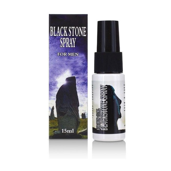 Obsenza - Spray Retardante Black Stone para Hombres 15ml - Mayor Placer - Negro - Image 1