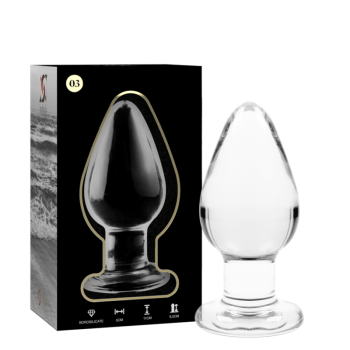Obsenza - Nebula Series Ibiza Model 3 Borosilicate Glass Anal Plug - Image 1