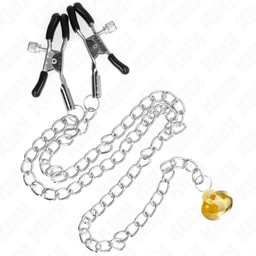 Obsenza - KINK Nippelklemmen mit Hornanhänger – 30 cm, Sinnlichkeit und Kontrolle - Image 1