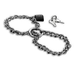 Obsenza - Algemas Duras de Metal com Corrente de Aço Inoxidável - METAL HARD - Image 1