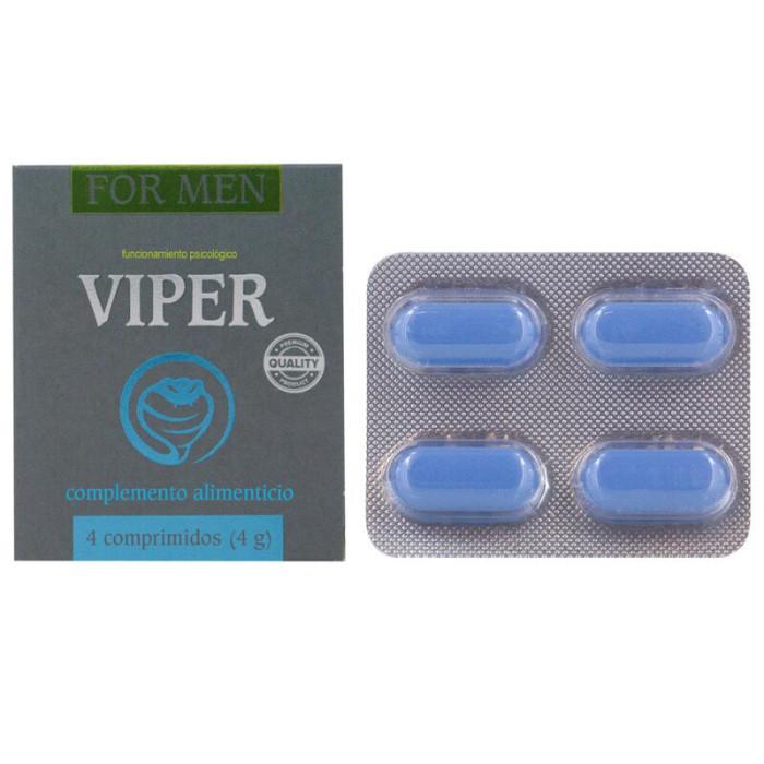 Obsenza - Viper Pour Homme - Complément Énergétique Sexuel 4 Gélules - Image 1