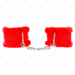 Obsenza - Muñequeras Forradas Ajustables KINK en Rojo para Control y Estilo - Rojo - Image 1