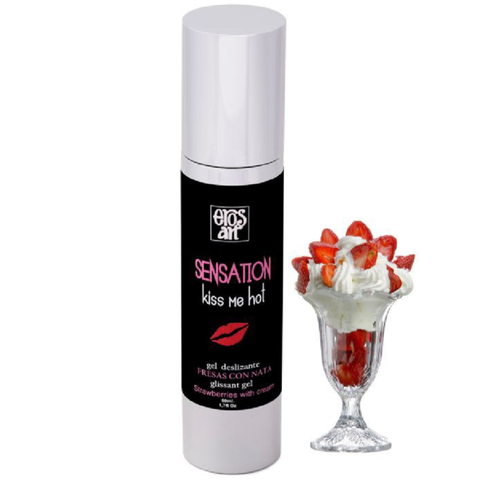 Obsenza - Sensattion Strawberry & Cream Natural Lubricant for Intimate Pleasure - 50ml - Image 1