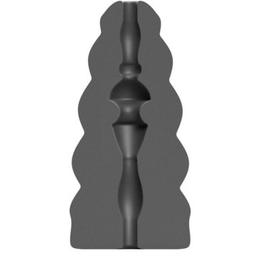 Obsenza - All Black Flick Spiral Masturbator for Intense Sensations - Black - Image 1