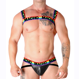 Obsenza - Macho Pride Limited Double Elastic Harness for Versatile Style - OS - Image 1