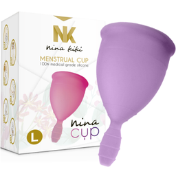 Obsenza - Copo Menstrual NINA KIKÍ Tamanho L para Conforto e Sustentabilidade - Roxo - Image 1