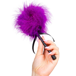 Obsenza - Segreto Sensuale - Spolverino Marabù Rosa Viola per Sensazioni Uniche - Image 1