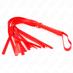 Obsenza - KINK Rote Peitsche 45 cm für intensives BDSM-Spiel - Rot - Image 1
