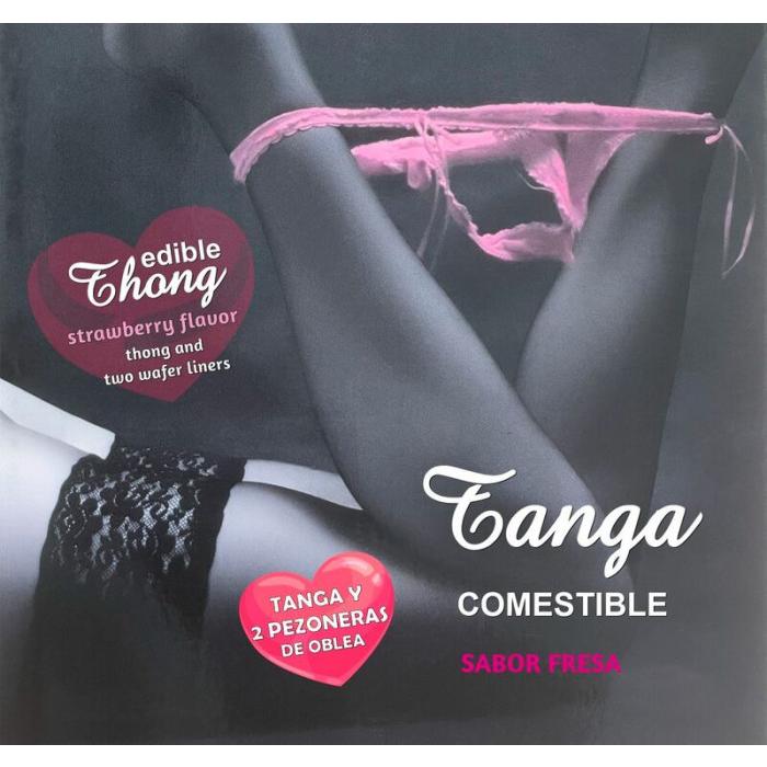 Obsenza - Tanga Niña Wafer con 2 Pezones Sabor Fresa – DIVERTY SEX - OS - Image 1
