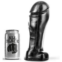 Obsenza - All Black 22 cm Broad Toe Dildo for Advanced Users - Black - Image 1