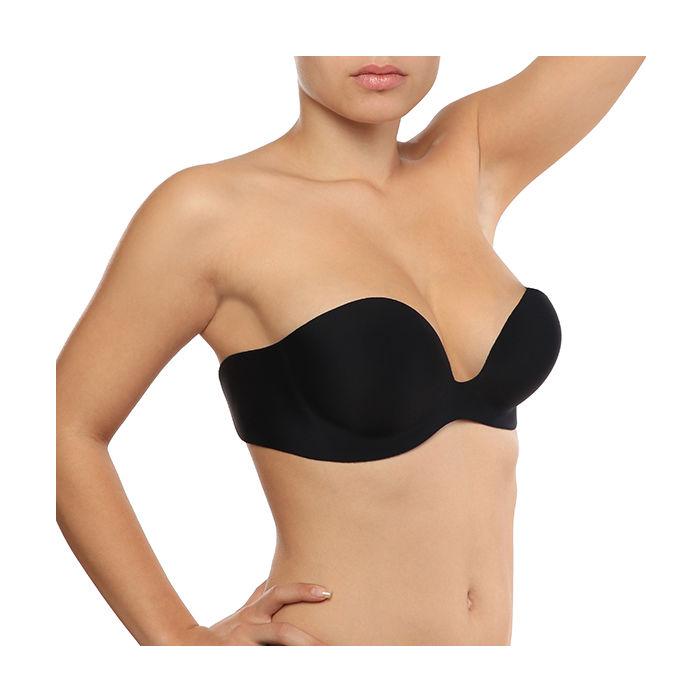 Obsenza - Soutien-Gorge Gala Balconnet Adhésif Push-Up pour Tenues Sans Bretelles - Noir - Image 1