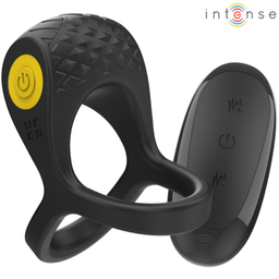 Obsenza - Alex Vibrateur Double Anneau Pénis avec 10 Modes de Vibration - Noir - Image 1