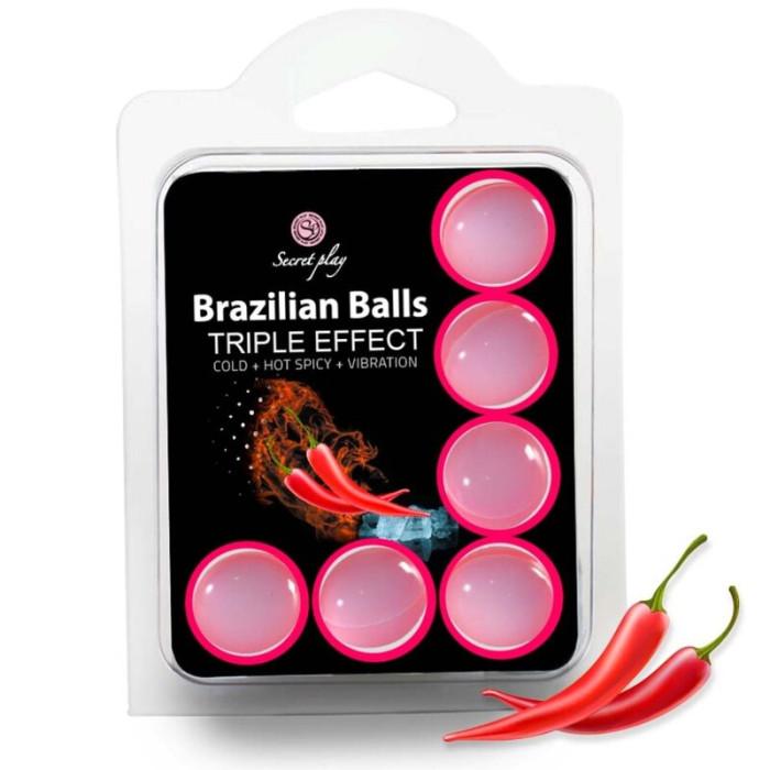 Obsenza - Set of 6 Brazilian Triple Effect Balls for Enhanced Pleasure - Image 1