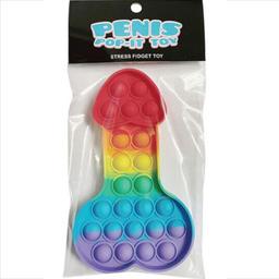 Obsenza - Juguete antiestrés Penis Pop-It Multicolor para Relajación y Diversión - Image 1