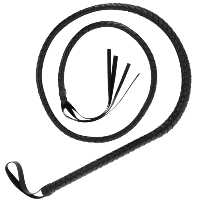 Obsenza - Darkness Bondage Whip 210cm - Elegant BDSM Accessory for Beginners and Pros - Black - Image 1