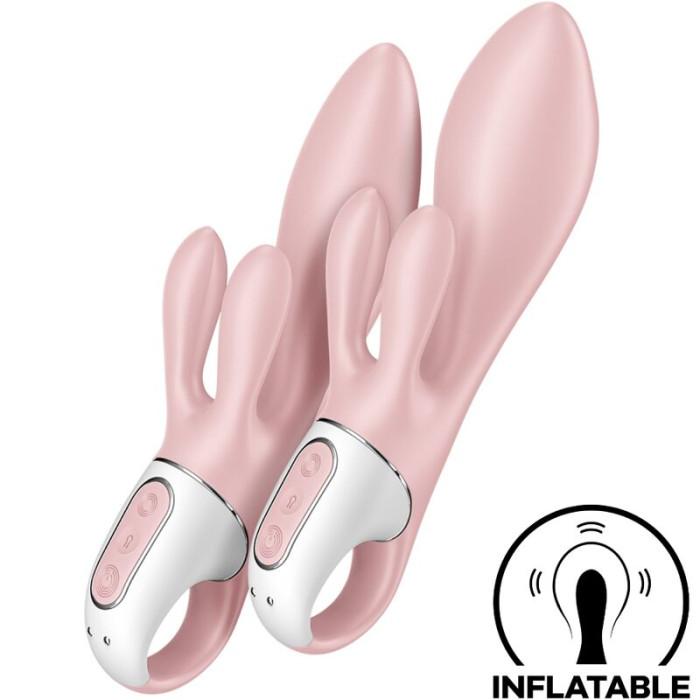 Obsenza - SATISFYER Air Pump Bunny 3 Aufblasbarer Kaninchenvibrator Rosa - Rosa - Image 1