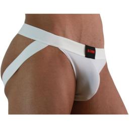 Obsenza - BURN 007 White Lycra Jockstrap for Bold Comfort - White - Image 1