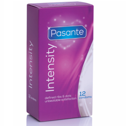 Obsenza - Preservativi Pasante Ribs &amp; Dots Intensity 12 Unit per Piacere e Sicurezza - Image 1