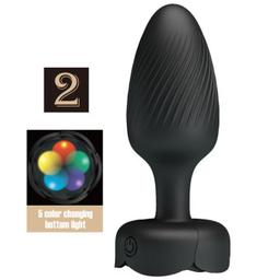 Obsenza - Varian Anal Plug com Luz LED Preto 10,8 cm - PRETTY LOVE - Image 1