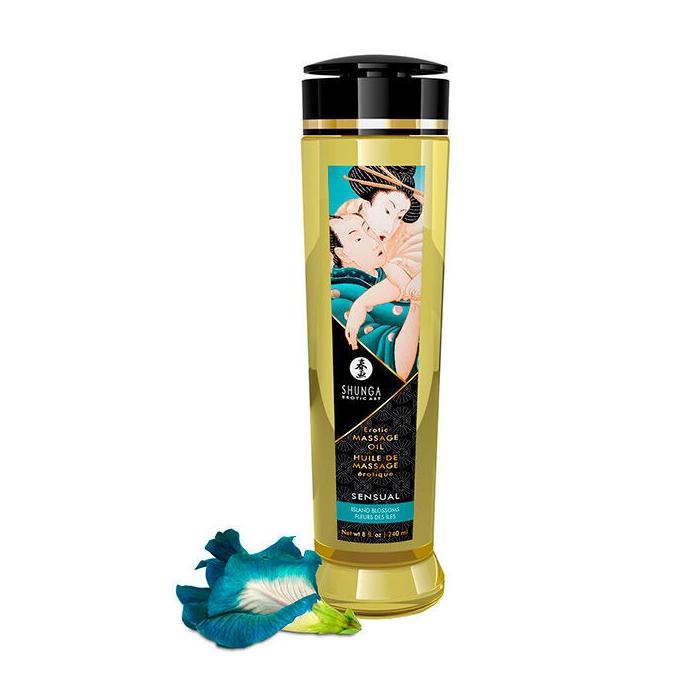 Obsenza - Olio da Massaggio Erotico Sensuale Shunga - Aroma Flores de La Isla - 240ml - Image 1