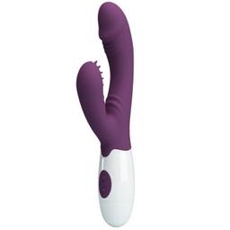 Obsenza - Vibratore Andre Rabbit e Stimolatore Punto G Viola - PRETTY LOVE - Viola - Image 1