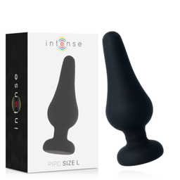 Obsenza - Plug Anal Pipo L Silicone Preto 13cm - Estimulação Intensa e Confortável - Preto - Image 1