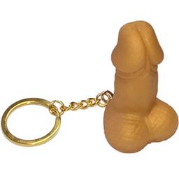 Obsenza - Llavero Forma de Pene Dorado para Despedidas y Fiesta Diverty Sex - Dorado - Image 1