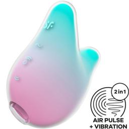 Obsenza - Satisfyer Mermaid Vibes Stimolatore e Vibratore Menta e Rosa per Piacere Estremo - Image 1