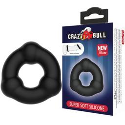 Obsenza - Superweicher Silikonring mit Knochen für stärkere Erektionen - Schwarz - Image 1
