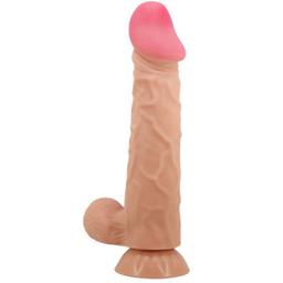 Obsenza - Sextoy Realístico com Ventosa Sliding Skin Dildo 24 cm - Pretty Love - Image 1