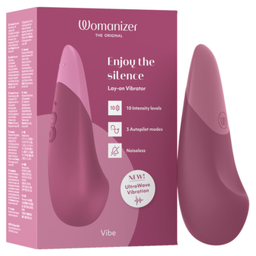 Obsenza - Vibe vibrador lay-on silencioso rosa oscuro - Image 1