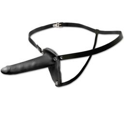 Obsenza&#x20;-&#x20;Leder&#x20;Strap-On&#x20;f&#xFC;r&#x20;Anf&#xE4;nger&#x20;mit&#x20;verstellbarem&#x20;Gurt&#x20;-&#x20;Schwarz&#x20;-&#x20;Image&#x20;1