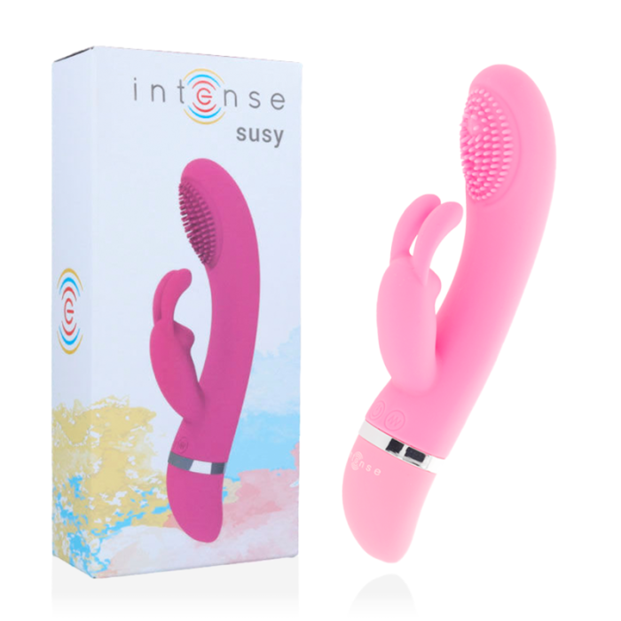 Obsenza - Vibratore Oscillante Susy in Silicone Rosa Coniglio – Stimolazione Intensa e Flessibile - Image 1