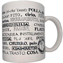Obsenza - Taza blanca de sinónimos pene 370 ml - Image 1