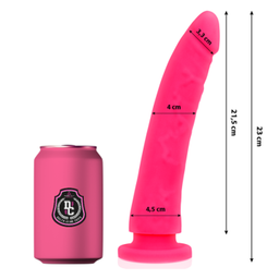Obsenza - Premium Medical Silicone Dildo - 23cm Length, 4. - Pink - Image 1