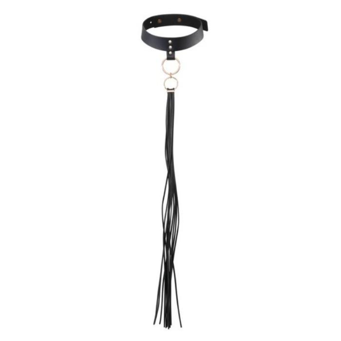 Obsenza - Collier Choker Pampl pour Jeux Sensuels et Audacieux - Noir - Image 1