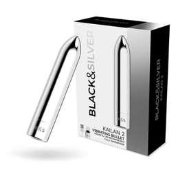 Obsenza - Kailan 2 silver vibrating magnetic bullet - Image 1