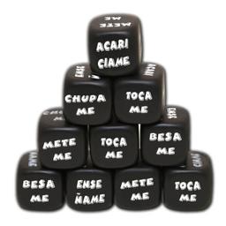Obsenza - Dado de Acción Negro para Juegos Eróticos y Diversión Diverty Sex - Negro - Image 1
