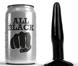 Obsenza - All Black Starter Anal Plug 11 cm for Comfortable Intimate Play - Black - Image 1