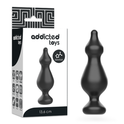 Obsenza - Plug Anal de Treinamento ADDICTED TOYS 13,6 cm para Iniciantes - Preto - Image 1