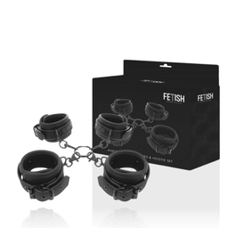 Obsenza - Set de Esposas y Tobillos Fetish Submissive con Forro de Neopreno - Image 1