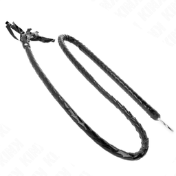 Obsenza - Long Shiny PVC Whip 138 cm for Intense BDSM Play - Image 1