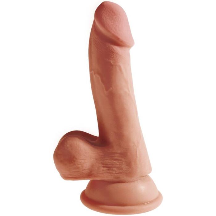 Obsenza - Dildo Plus 3D con Testículos de 17 cm Realista y Compatible con Arneses - Image 1