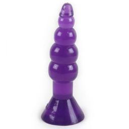 Obsenza - Plug Anal Ondulé Lilas 17 cm - Confort et Plaisir BAILE - Image 1