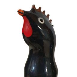 Obsenza - Preservativo decorativo pintado a mano gallo negro - Image 1