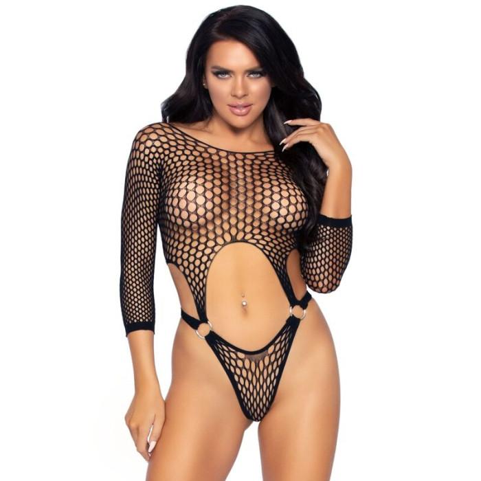 Obsenza - Leg Avenue Top-Bodysuit mit Tanga-Rücken – Elegantes Dessous für Sinnlichkeit - OS - Image 1