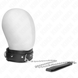 Obsenza - Elegant Adjustable Leather Collar with Sponge Imitation Leather Strap 37-54 cm - Image 1